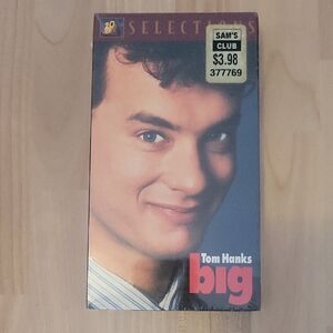 Tom Hanks "Big" VHS Tape - Blue & Pink Cover
